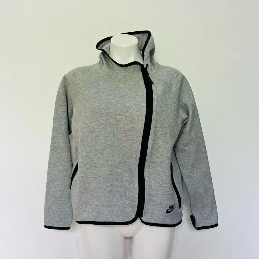 Nike High Low Asymmetrical Zip up Hooded sweatshirt